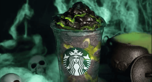 Starbucks' New Limited-Edition Phantom Frapp Is Totally Black, Slimy, And Belongs In The Garbage