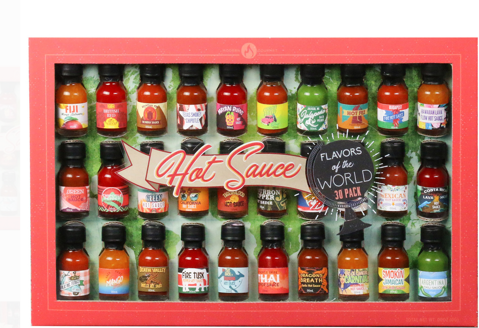 Walmart's 30 Pack Hot Sauce Gift Set Is The Perfect Xmas Gift For The Hot Sauce Addict In Your Life
