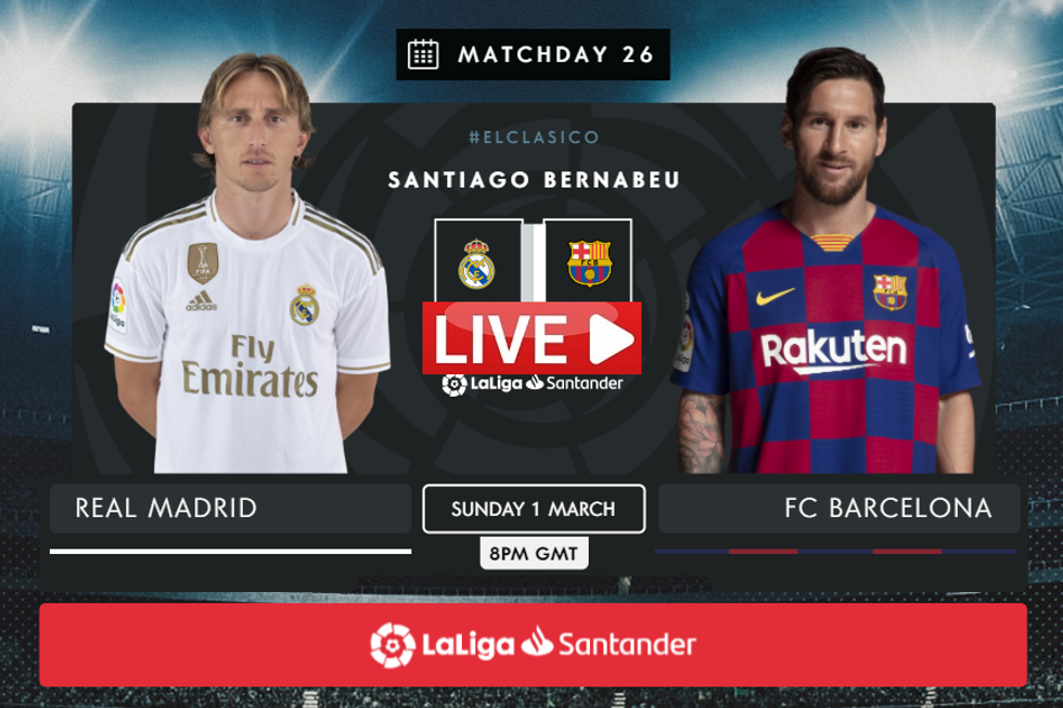 Real Madrid vs FC Barcelona Live