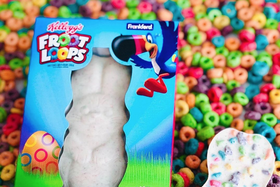 Kellogg's Just Released A White Chocolate Bunny Infused With Froot Loops And It's An Easter Miracle