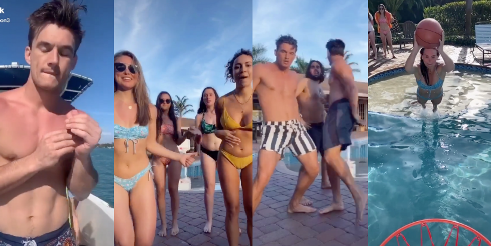 Tyler C. And Hannah B. Are Quarantining Together, And They've Even Made It TikTok Official