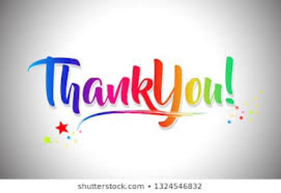 A Thank You for all those who deserve it