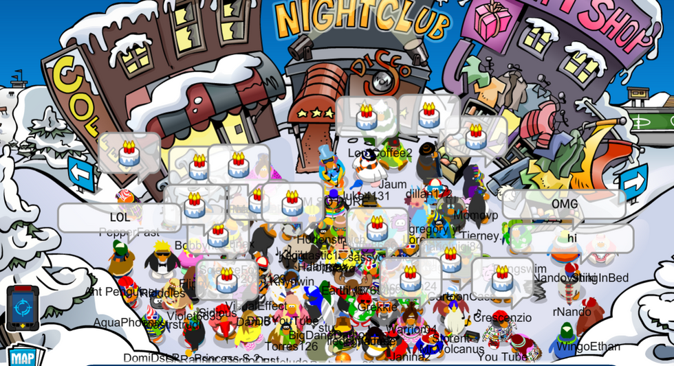 CP Rewritten: Fashion Party Rooms Information – Club Penguin Mountains