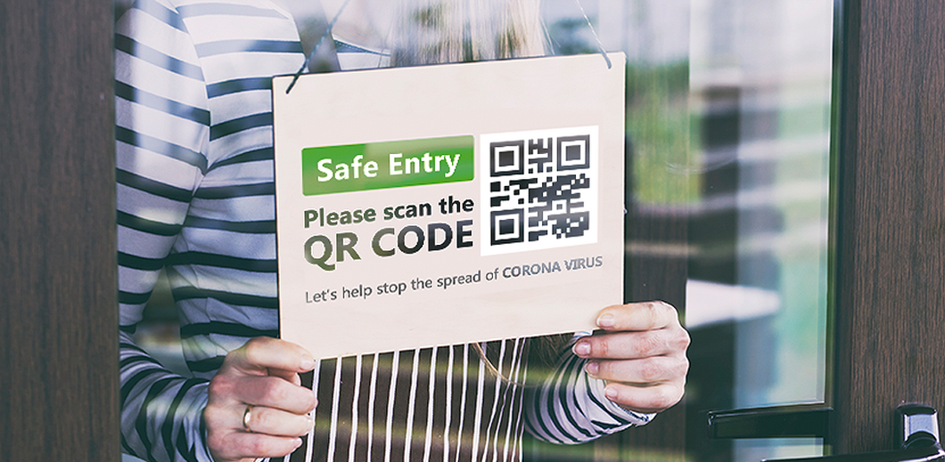 How do QR codes help businesses and communities stay afloat during the Covid-19 pandemic?