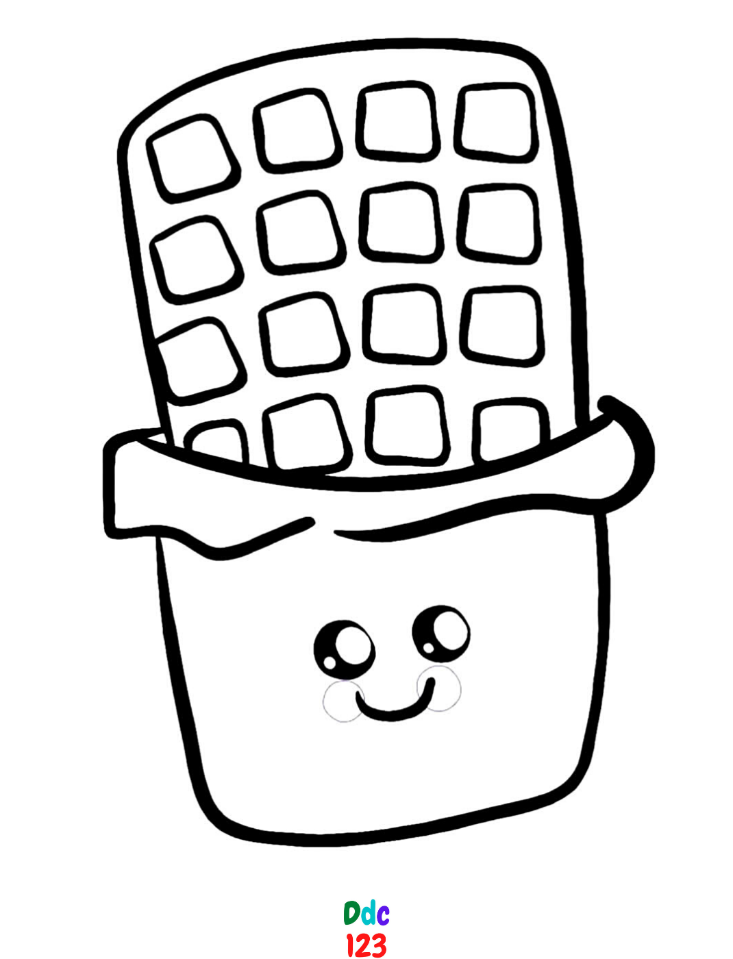 Kawaii coloring pages to print for kids - DDC123