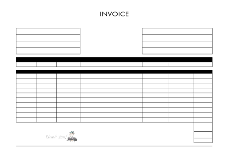 Making and Editing Blank Invoice PDF Templates