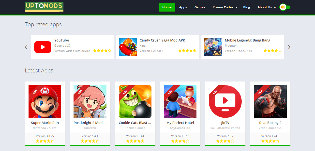 Welcome To UpToMods, A World of Games and Apps for Android!