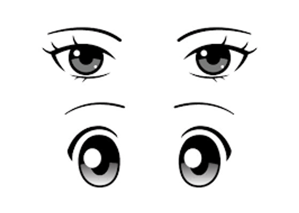 Anime eye shape ideas  Cartoon eyes drawing, Anime eye drawing, How to  draw anime eyes