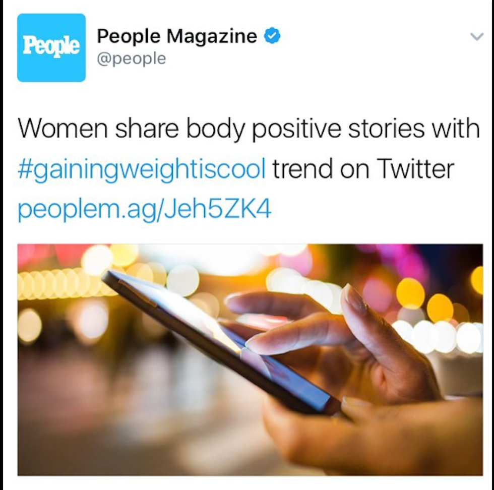 Gaining Weight Is Cool