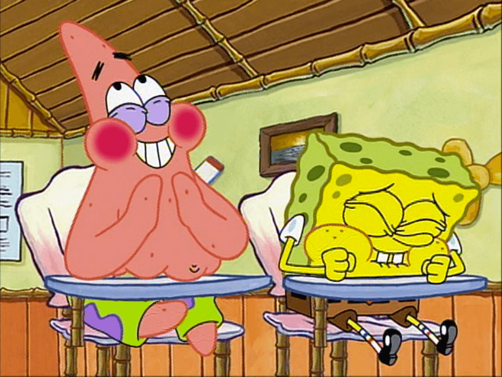 7 Stages Of Solving A Math Problem As Told By Spongebob | The Odyssey ...