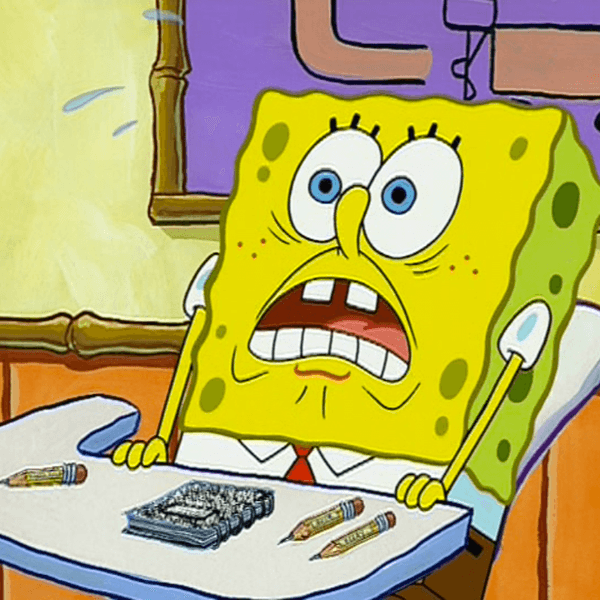 Finals Week As Told By Spongebob
