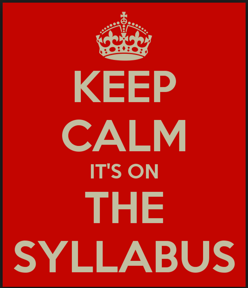 What You Learn During Syllabus Week