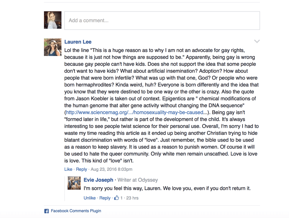 My Response To The Misconceptions Of Christians Comment