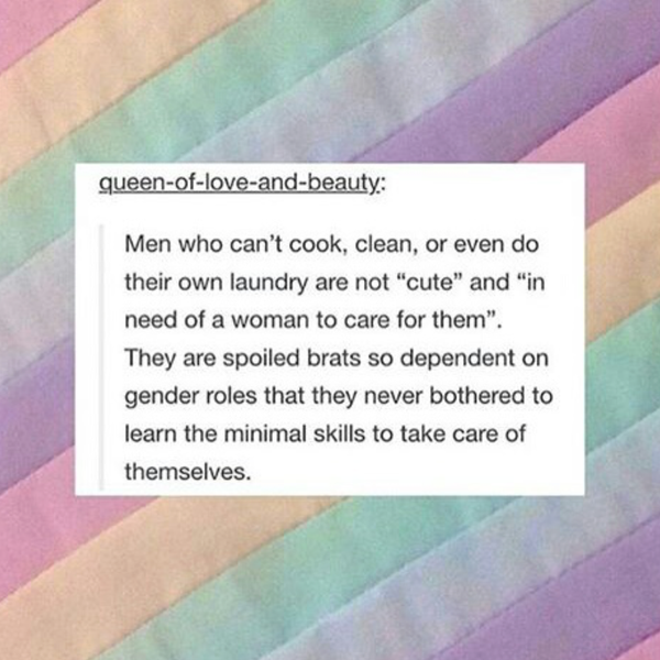 When Will Men Stop Assuming Women Will Clean Up After Them?