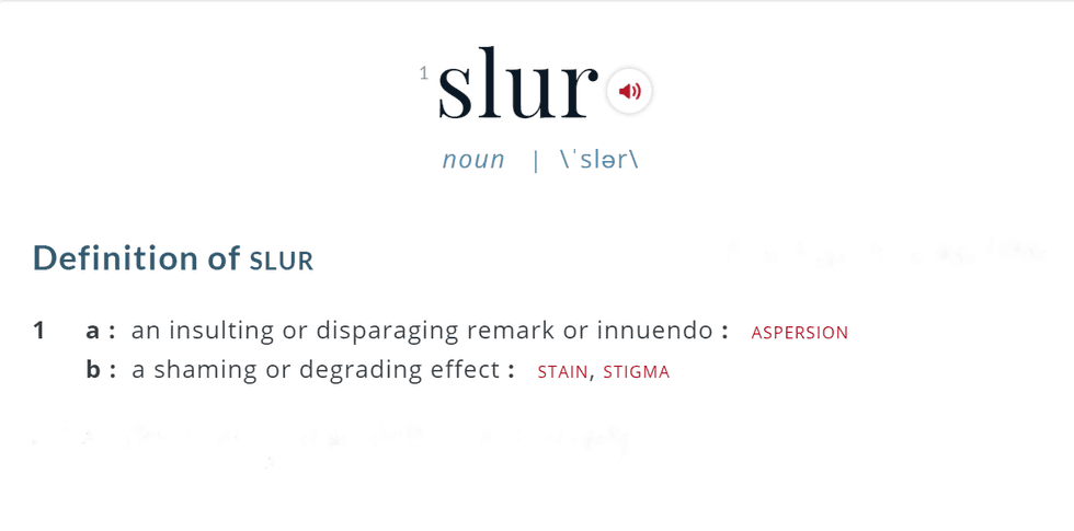 My Experience With Slurs