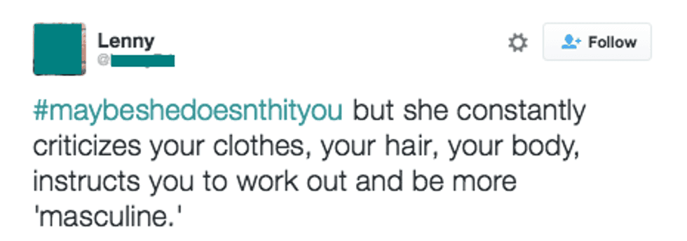The Importance Of #MaybeSheDoesntHitYou