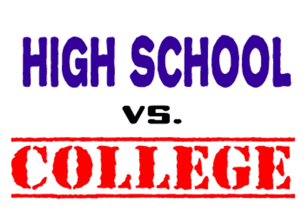 College vs. High School