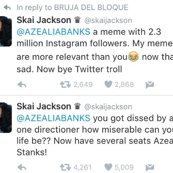 Why The Twitter War Between Azealia Banks And Skai Jackson Was Not #BlackGirlMagic