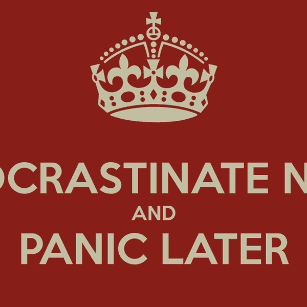 The Art of Procrastinating