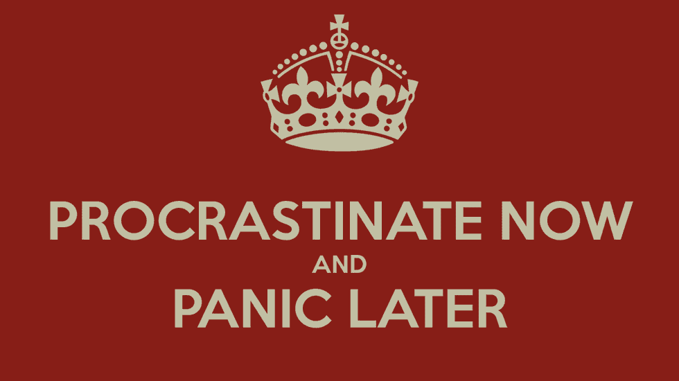 The Art of Procrastinating