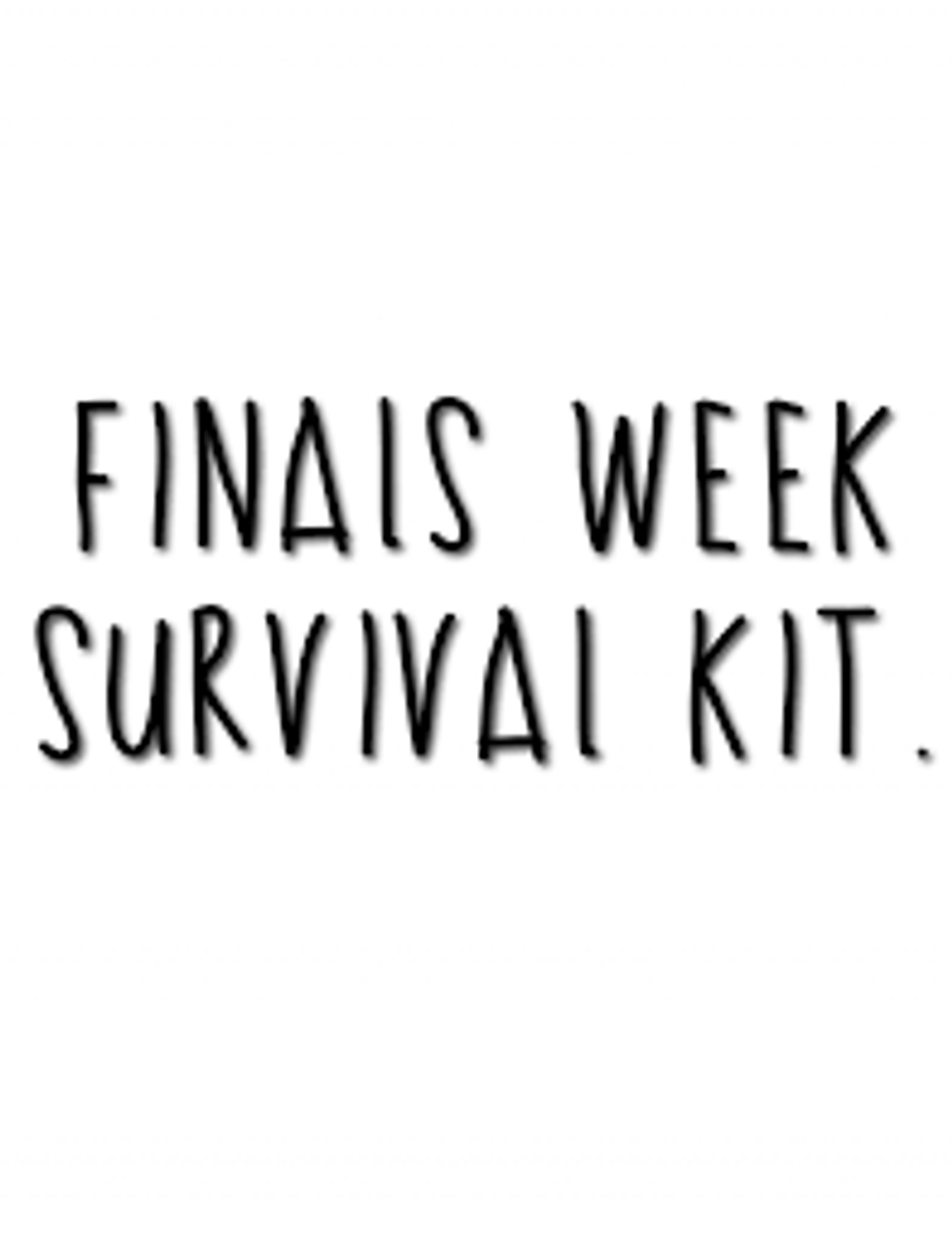 Finals Week Survival Kit