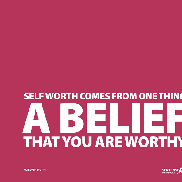 A Letter To My Worth