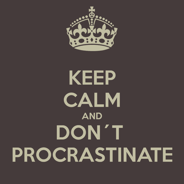 5 Stages Of Procrastination