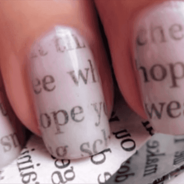 A Guide To DIY Newspaper Nails