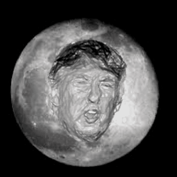 Donald Trump's Face To Be Carved Onto The Moon