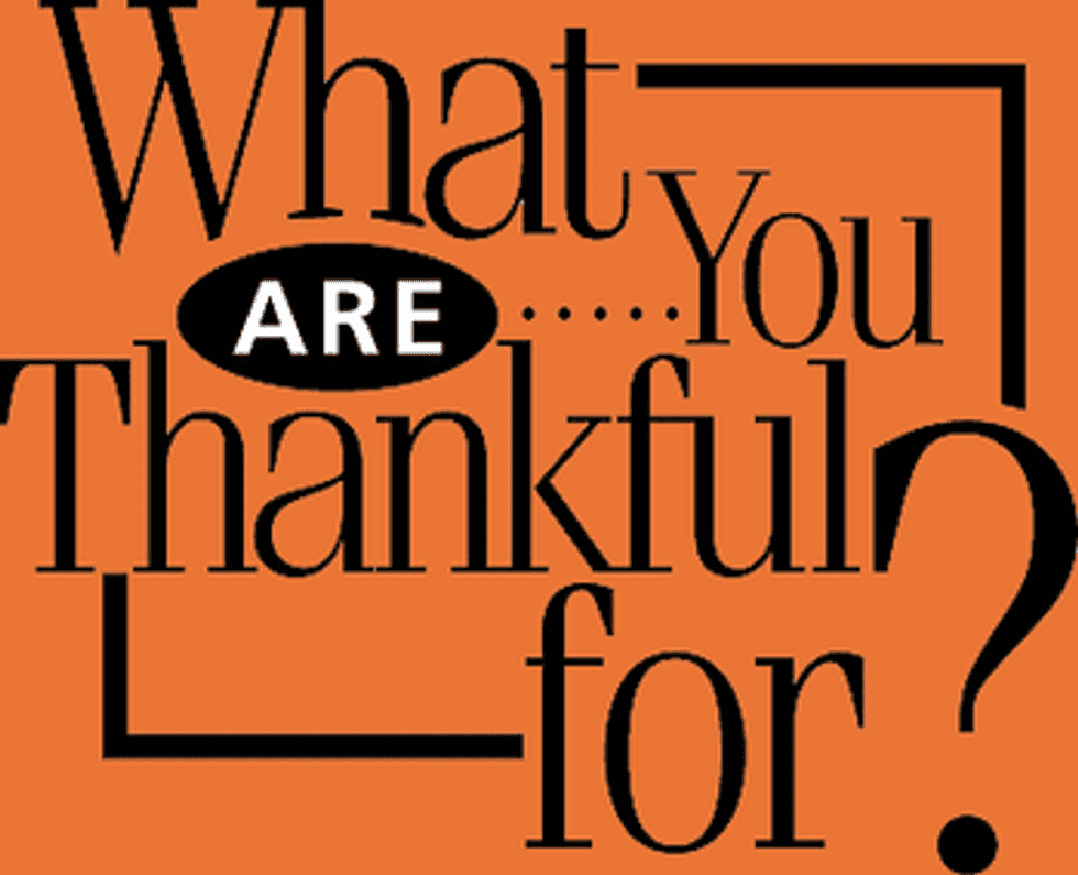 What Are You Thankful For?