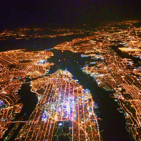 Why I Cried As I Flew Over The Lights Of New York