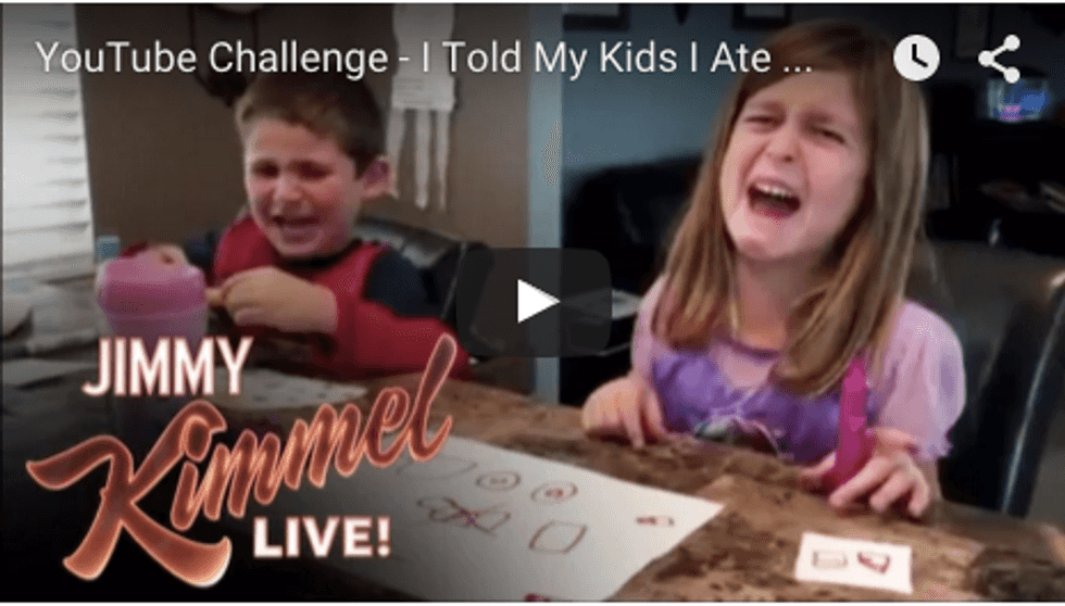 Highlights Of This Year's 'Hey Jimmy Kimmel I Told My Kids I Ate All Their Halloween Candy' Prank