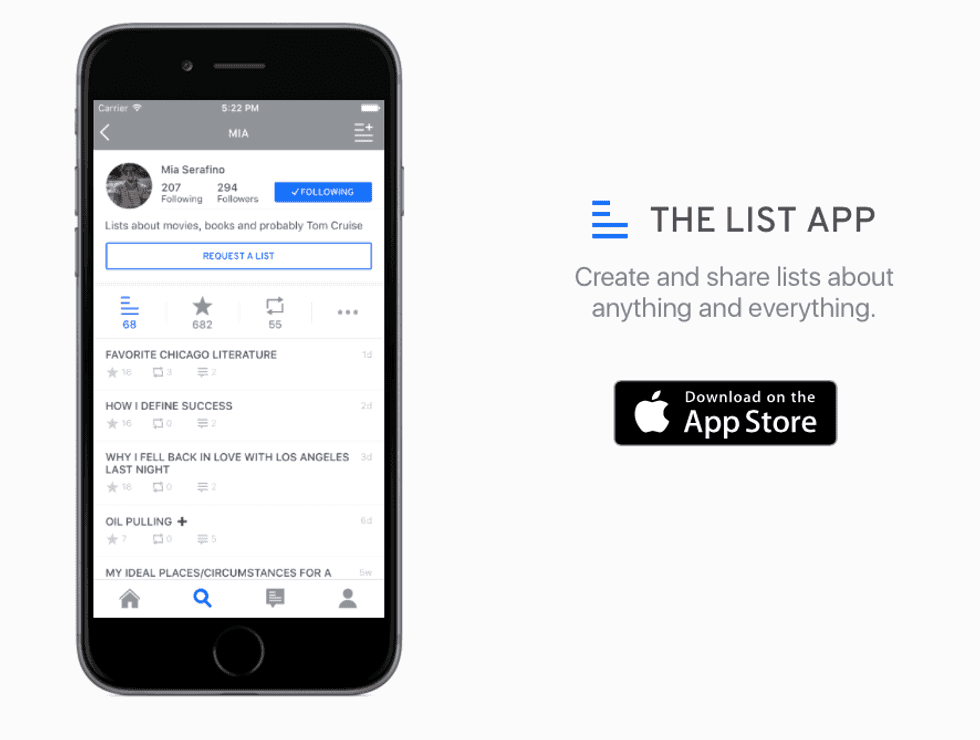 10 Reasons Why You Should Download The List App