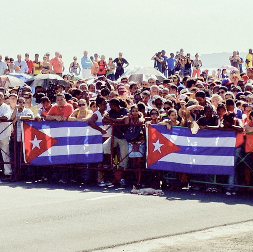 Raising The Stars And Stripes In Cuba