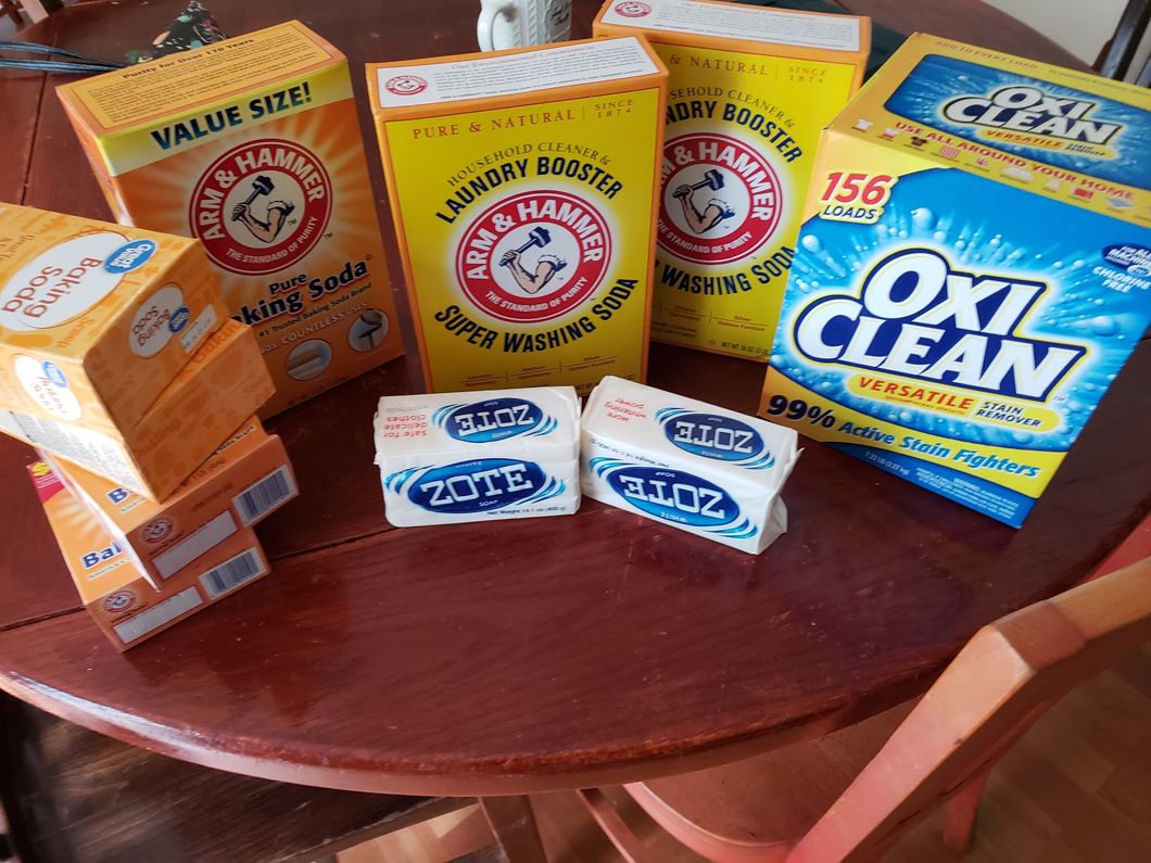 ingredients for homemade laundry detergent