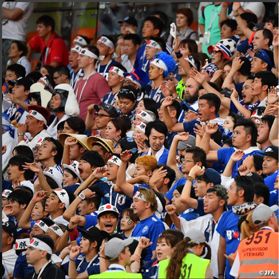 Japan world cup fans