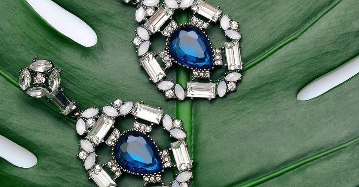 jewelry with blue gemstones