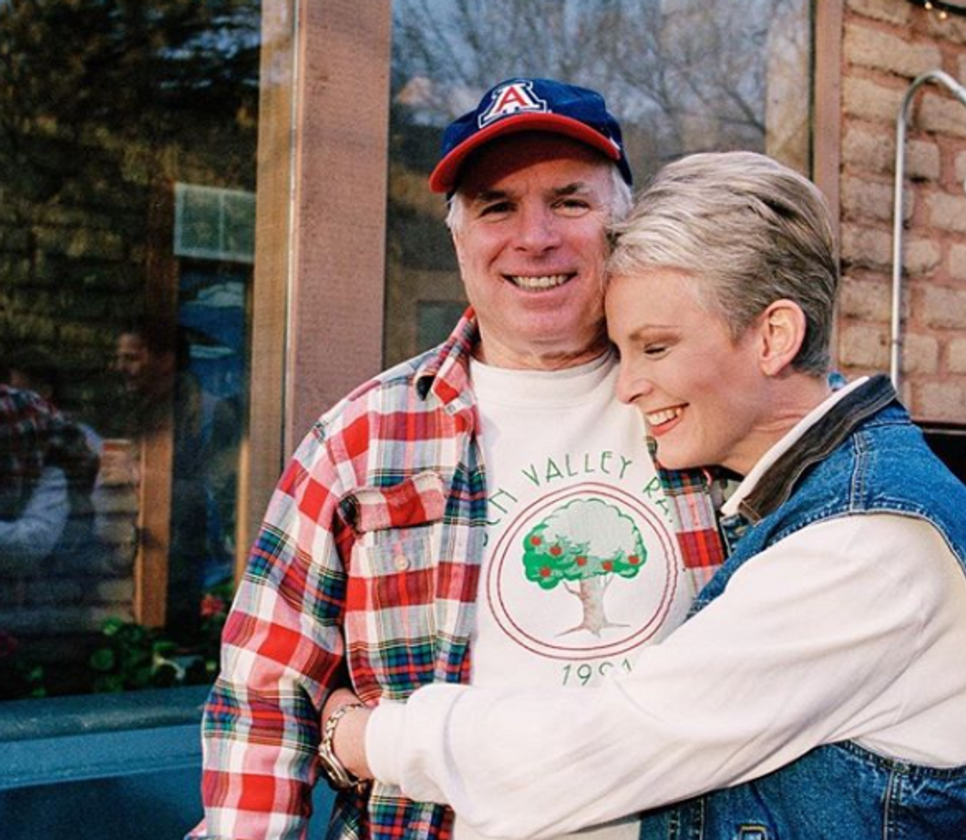 John McCain and his wife