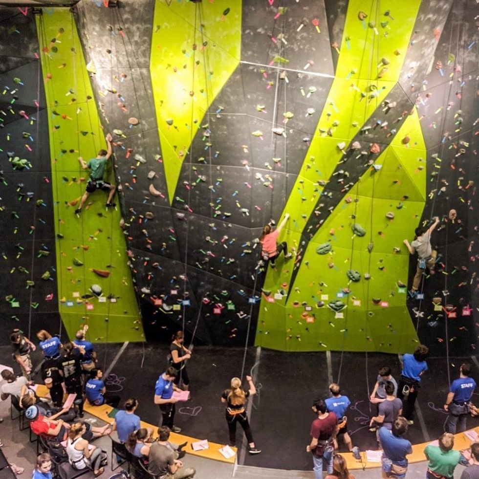 Johnson Center rock wall