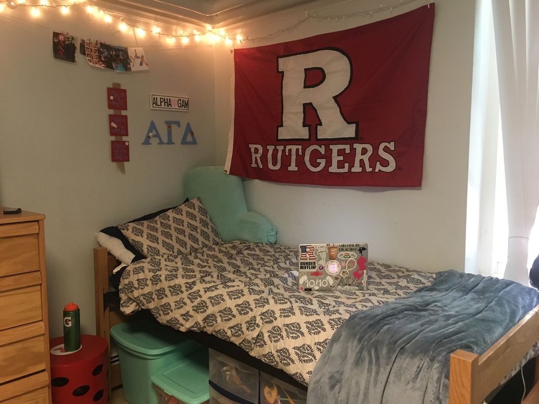 Kayla's college dorm at Rutgers