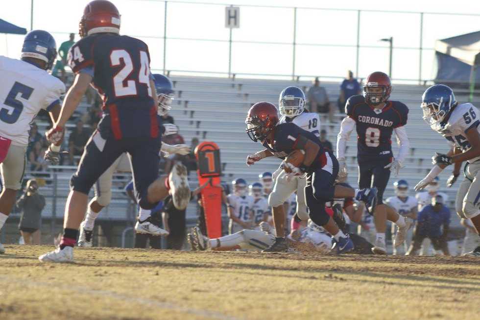 Keona Espinoza Runs over Green valley High school