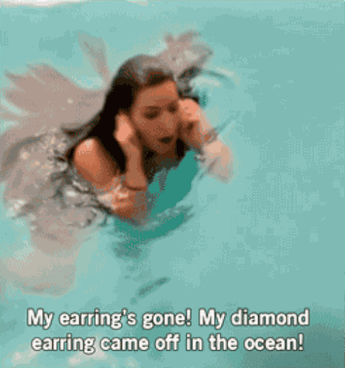 Kim Kardashian diamond earring GIF
