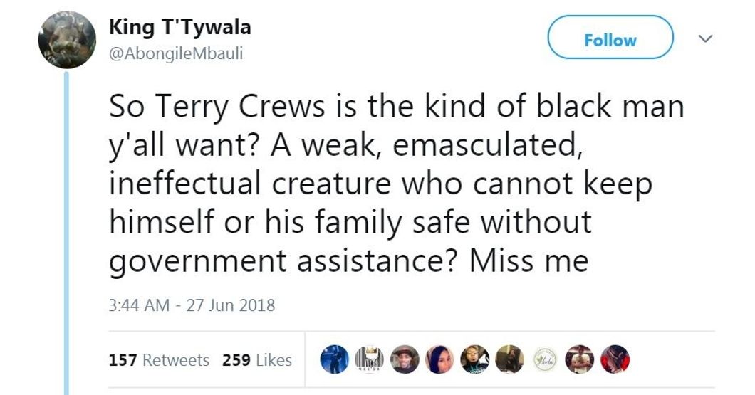 King T'Tywala's tweet