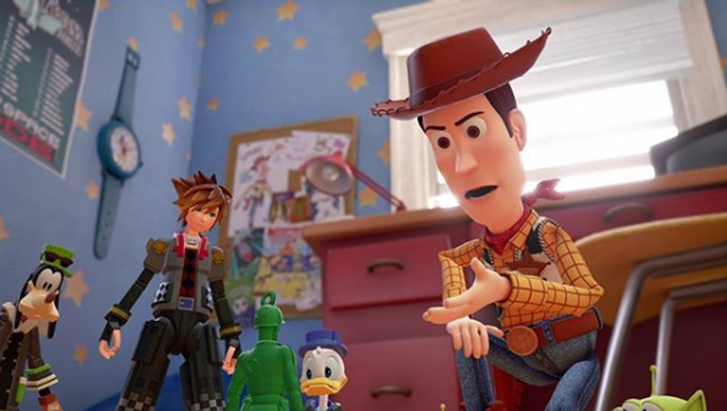 Kingdom Hearts with Woody from Toy Story