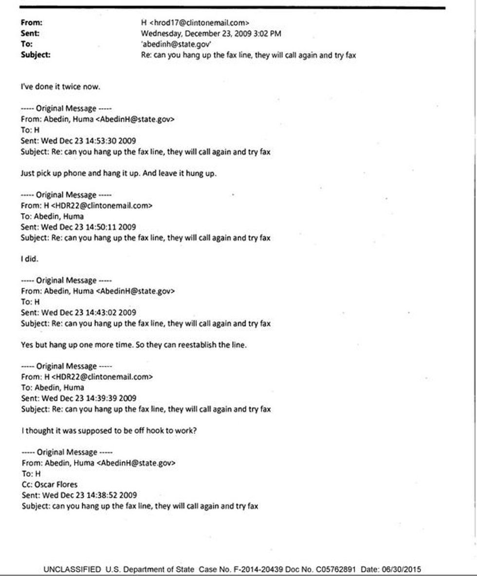 Leaked email from Hillary Clinton using a personal account for state busines