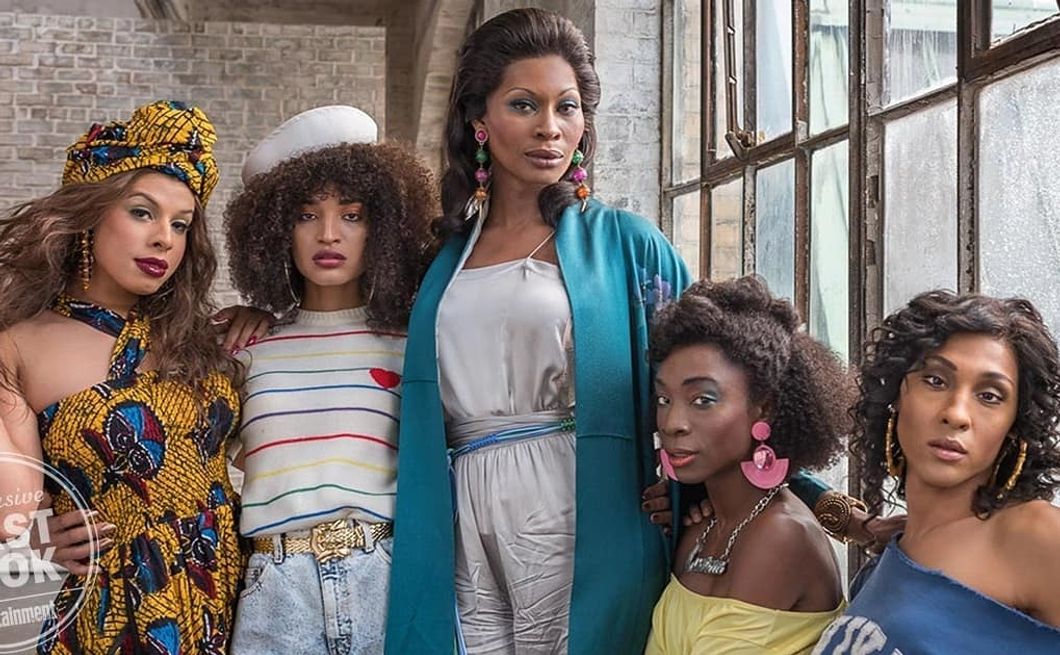 Left to right: Hailie Sahar, Indya Moore, Dominique Jackson, Angelica Ross, and M.J. Rodriguez for FX's "Pose".