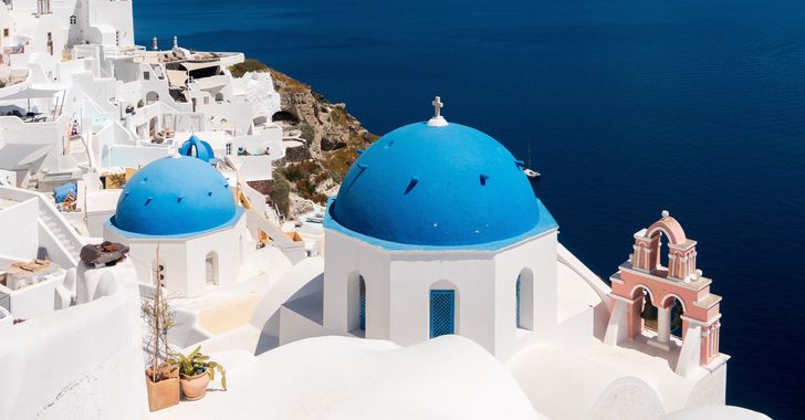 Mediterranean town with beautiful water