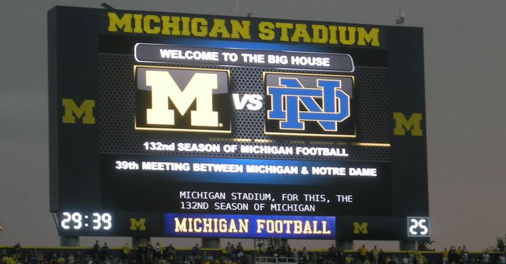 Michigan vs. Notre Dame rivalry match-up