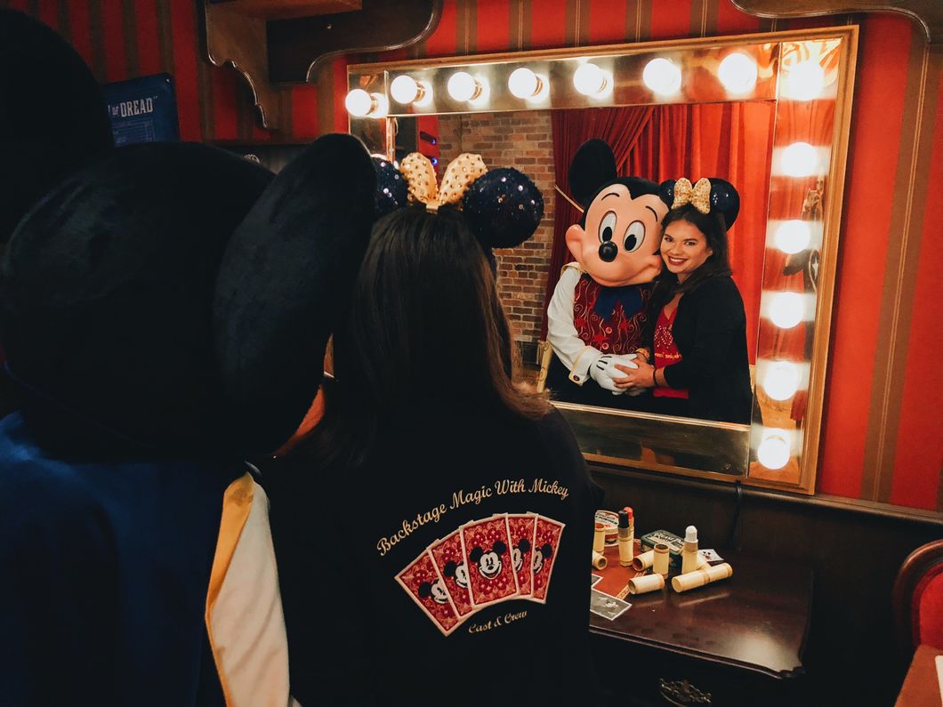 mickey mouse in mirror