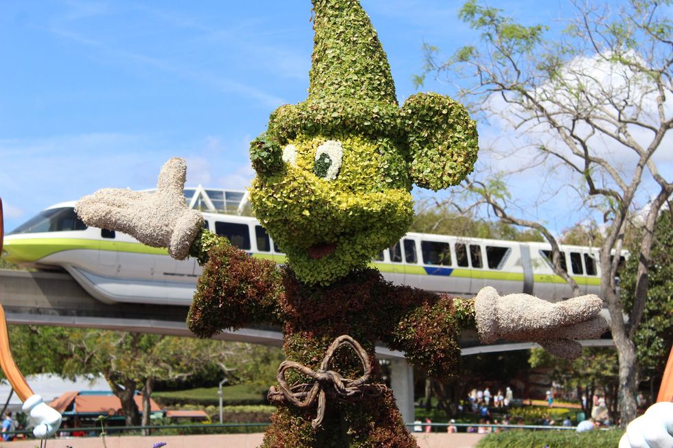 Mickey Mouse landscaping at Disney World